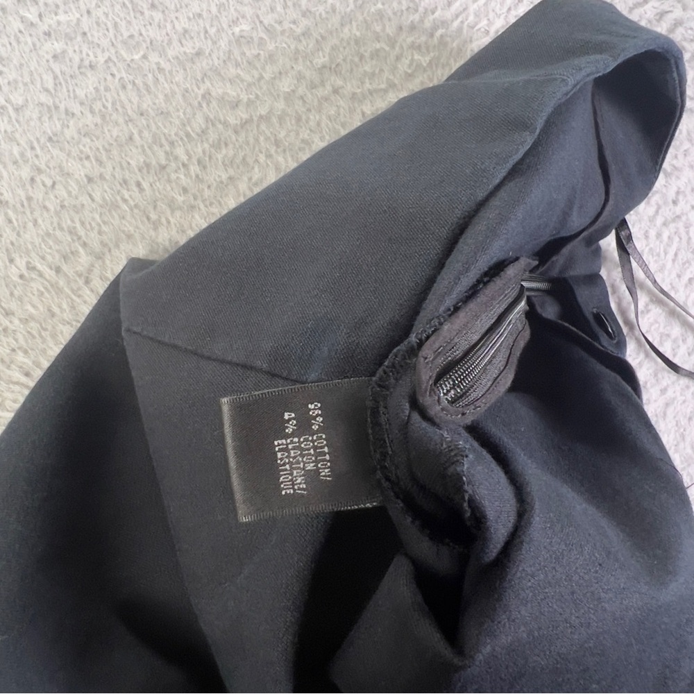 Lafayette 148 New York Pants Womens 6 Black Cropped Straight Leg Preppy Casual - Picture 10 of 11
